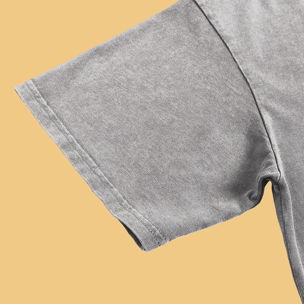 Snow Washed Oversized Cotton T-Shirt - Image 7